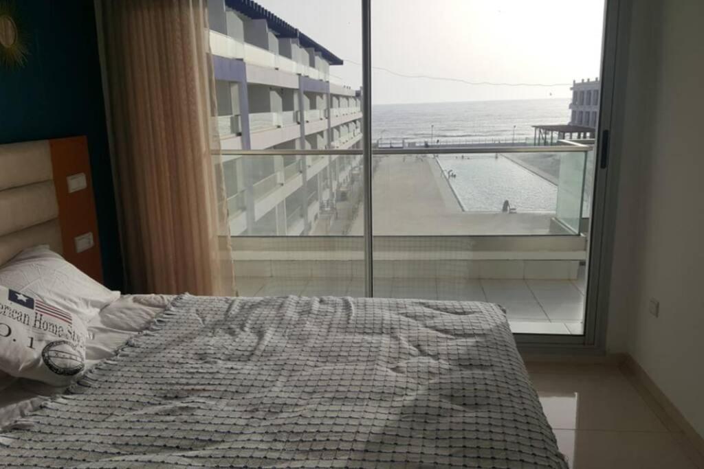 Appartement familial luxueux pieds dans l'eau Aourir Extérieur photo