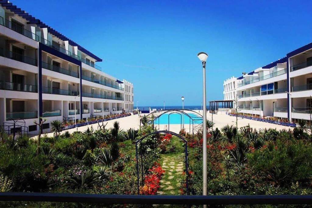 Appartement familial luxueux pieds dans l'eau Aourir Extérieur photo