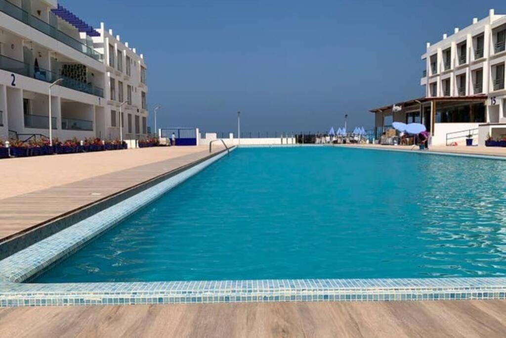 Appartement familial luxueux pieds dans l'eau Aourir Extérieur photo