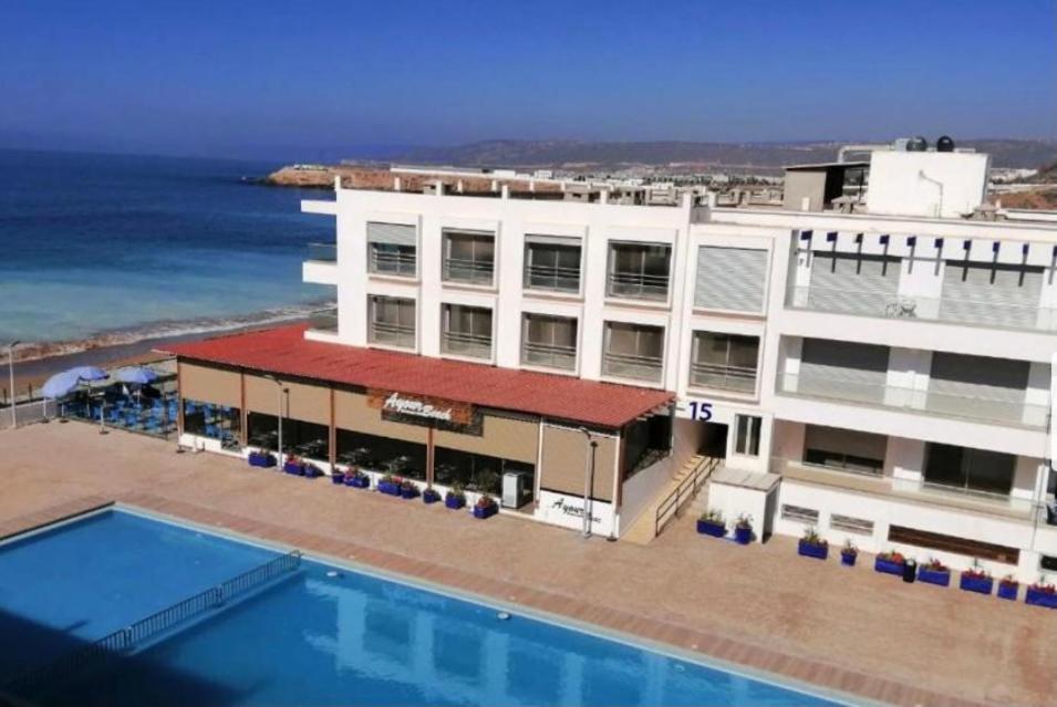 Appartement familial luxueux pieds dans l'eau Aourir Extérieur photo